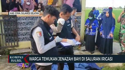 Warga Temukan Jenazah Bayi Di Saluran Irigasi