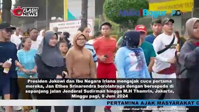 Jokowi dan Keluarga Bersepeda Santai di Thamrin: Momen Seru Bersama Jan Ethes di CFD Jakarta