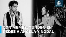 Estos son los mejore memes, tras el anunció de relación entre Nodal y Ángela Aguilar