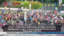 Jokowi Ajak Ibu Iriana Dan Jan Ethes CFD Naik Sepeda Di Kawasan Thamrin