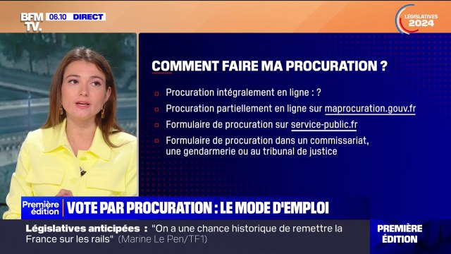 Législatives anticipées: comment faire sa procuration