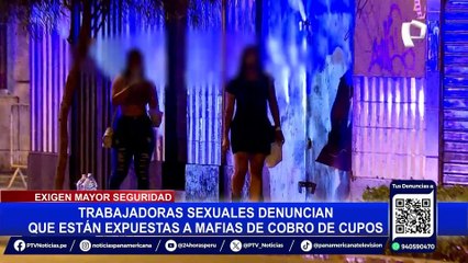 'Las Cucardas': Trabajadoras sexuales realizan plantón frente al Congreso en protesta por cierre de local
