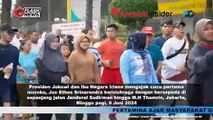 JOKOWI AJAK IBU IRIANA DAN JAN ETHES CFD NAIK SEPEDA DI KAWASAN THAMRIN