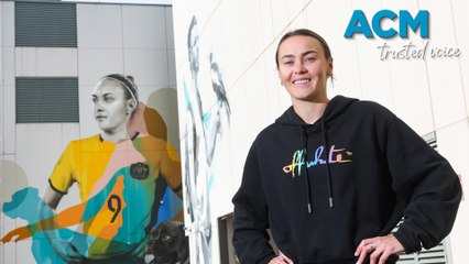 Matildas Caitlin Foord mural unveiled in Wollongong