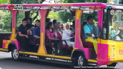 Jokowi Kunjungi TMII Bersama Ibu Iriana dan Cucunya