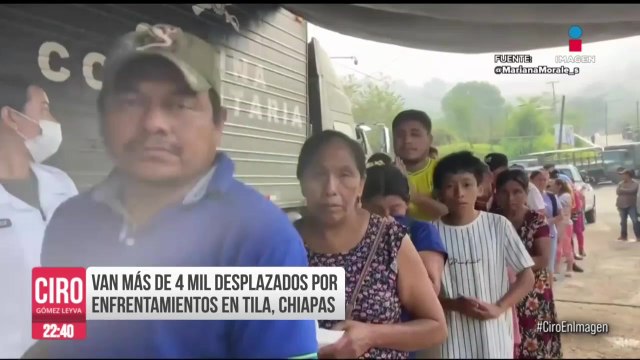 4 mil personas de Tila, Chiapas, han sido desplazadas por enfrentamientos entre grupos armados
