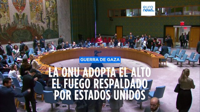 El Consejo de Seguridad de la ONU adopta un plan de alto el fuego respaldado por Estados Unidos