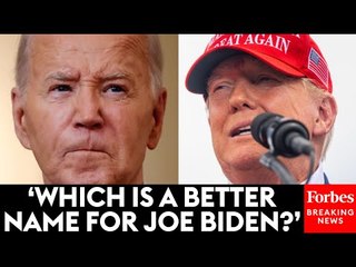 WATCH: Trump Polls Audience On Which Nickname He Should Use For Biden