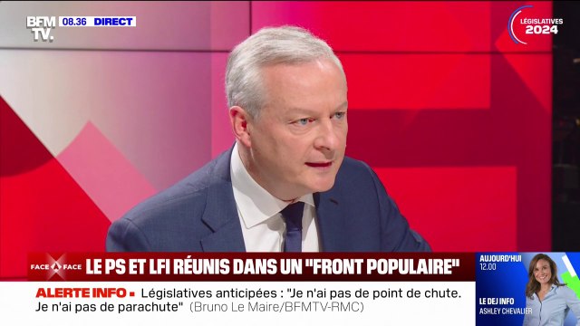Bruno Le Maire demande solennellement à Éric Ciotti de dire que LR ne fera jamais d'accord avec le RN