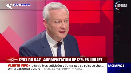 "En février 2025, la facture d'électricité de chaque Français baissera de 10 à 15%", annonce Bruno Le Maire