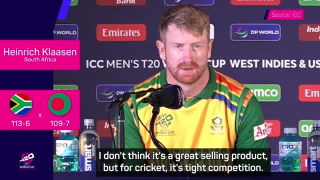 New York pitch 'not a great selling product' for T20 World Cup - Klaasen