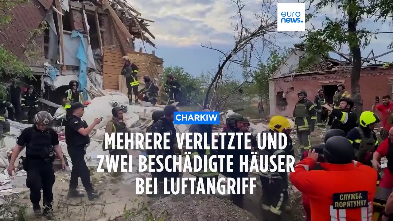 Luftangriff auf Charkiw: Mehrere Verletzte und zwei beschädigte Wohnhäuser