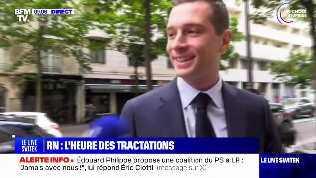 Vous verrez : Jordan Bardella évoque la possibilité de soutenir des candidats LR aux législatives