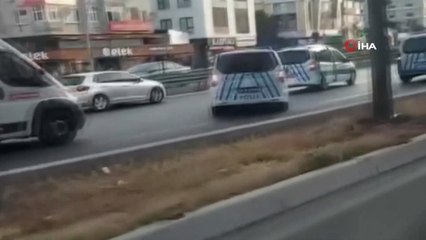 Görüntüler Büyükçekmece’den... Film gibi hırsız polis kovalamacası kamerada