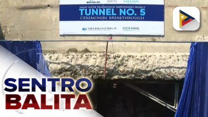 Pagbutas at pagbuo ng karagdagang tunnel para sa koneksiyon ng mga dam ng Angat, Ipo at La Mesa, natapos na