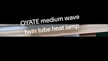 2500mm gold coated twin tube electric heating infrared quartz industrial drying IR heater lamp