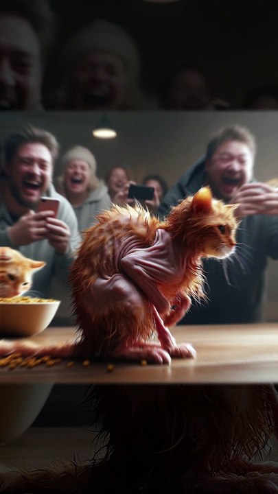 Poor Hungry Cat