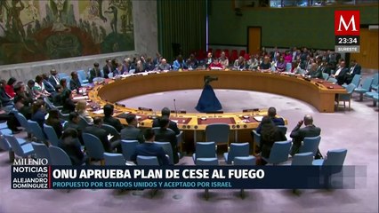 ONU aprueba plan de tres fases para terminar la guerra en Gaza