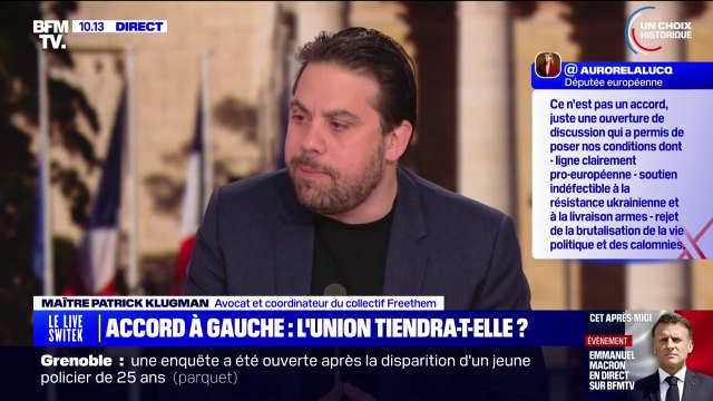 Front populaire: Sans la LFI tout est possible; avec elle, rien n'est faisable , estime Maître Patrick Klugman (avocat et coordinateur collectif Freethem)