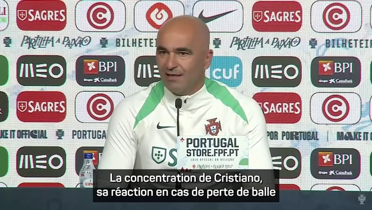 Martinez : "Aucune inquiétude sur le travail défensif de Cristiano Ronaldo"