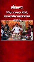 शिंदेंचे खासदार भेटले,  राज ठाकरेंचा सवाल काय?
