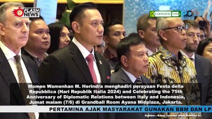 WAMENHAN M Herindra Hadiri Acara Festa Della Republica 2024 di Jakarta