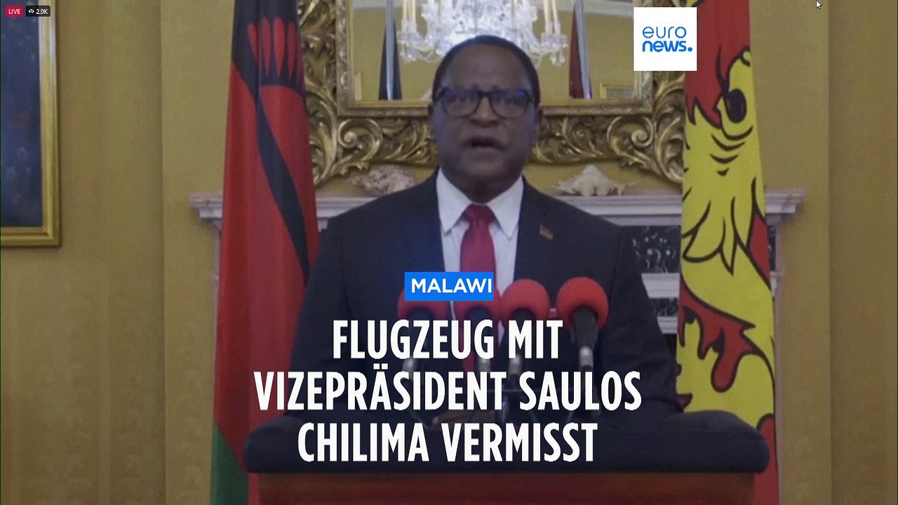 Malawi: Flugzeug mit Vizepräsident Saulos Chilima an Bord vermisst