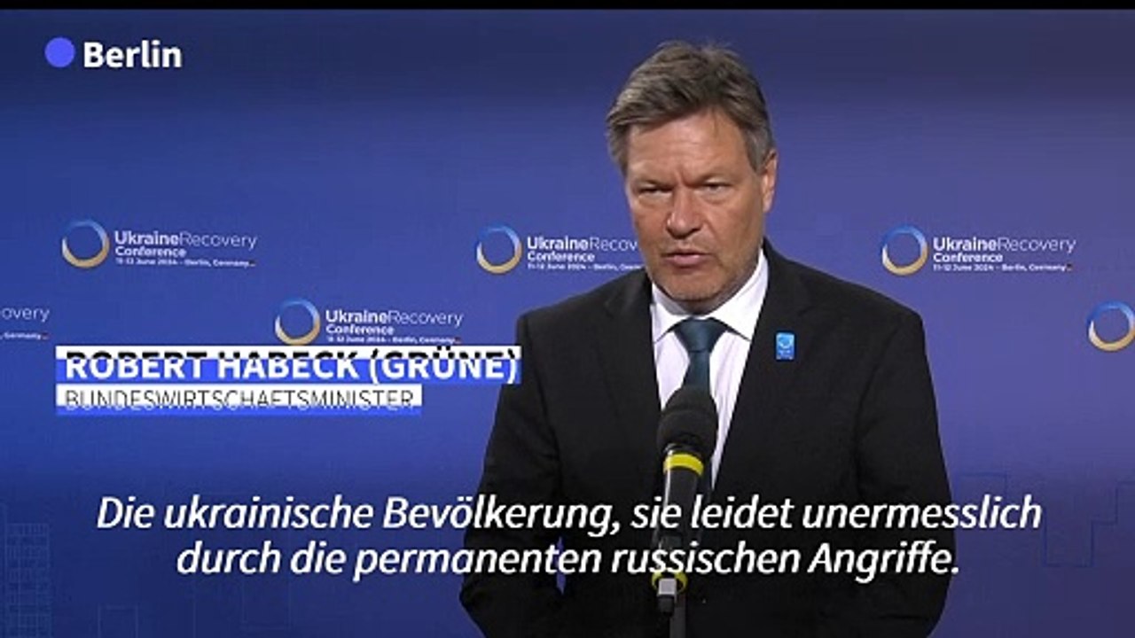 Habeck: Investitionsprogramme bringen Firmen in die Ukraine