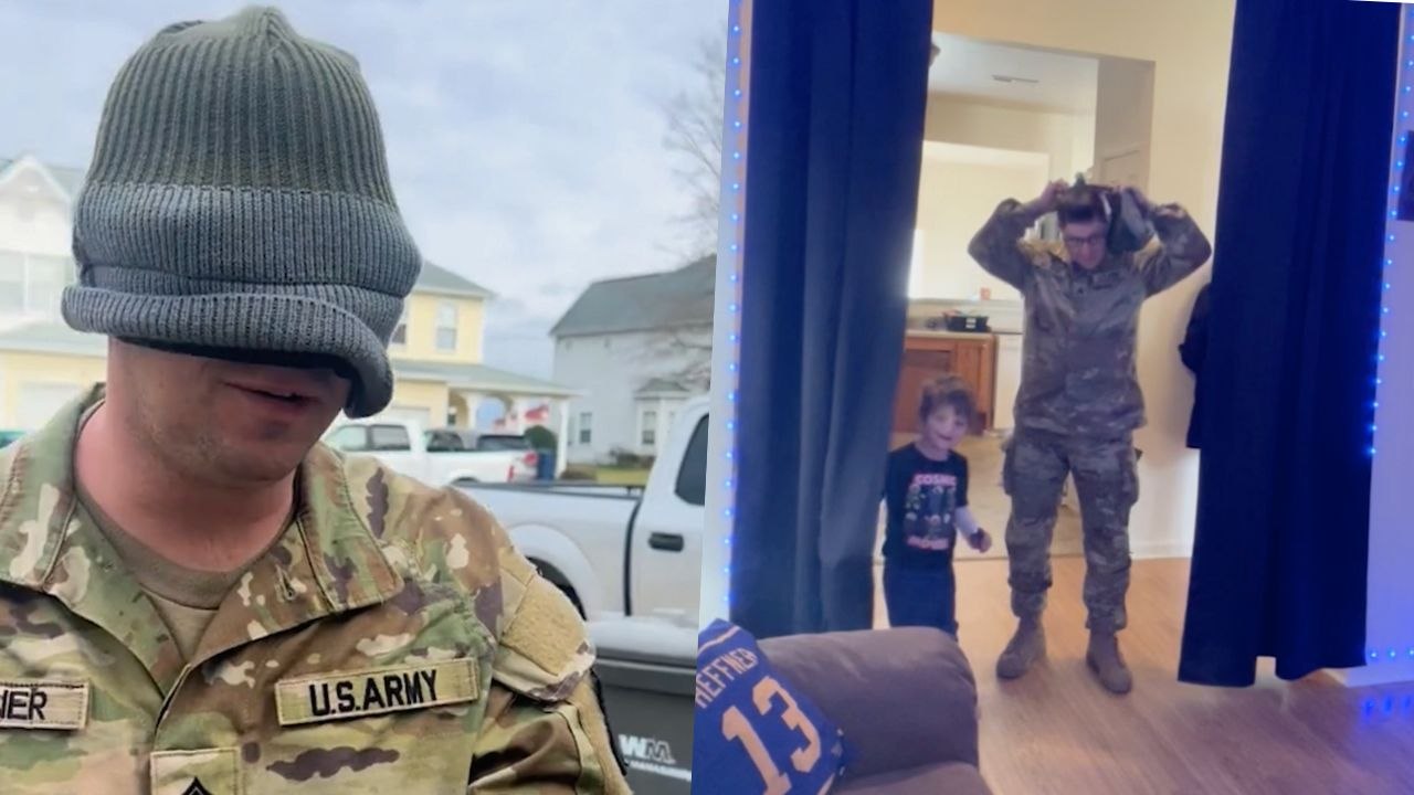 Military Husband Surprised With Dream Man Cave After Deployment