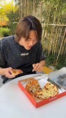 Shukar h khta pizza bach gya full watch video  funny