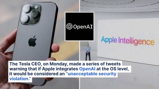 Elon Musk Threatens To Ban Apple Devices From Tesla, SpaceX Over OpenAI Integration: 'Unacceptable Security Violation'