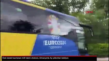 EURO 2024'e Özel olarak hazırlanan milli takım otobüsü, Almanya’da Ay-yıldızlıları bekliyor