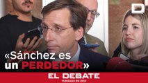 Almeida tras llamar «puto perdedor» a Sánchez: «No se pueden escandalizar, es el lenguaje que han usado ellos»