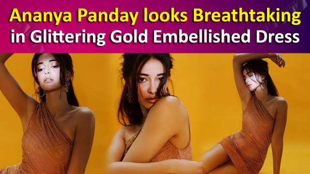 Ananya Panday’s ombre rhinestone Embellished Dress is the Ultimate Party Statement