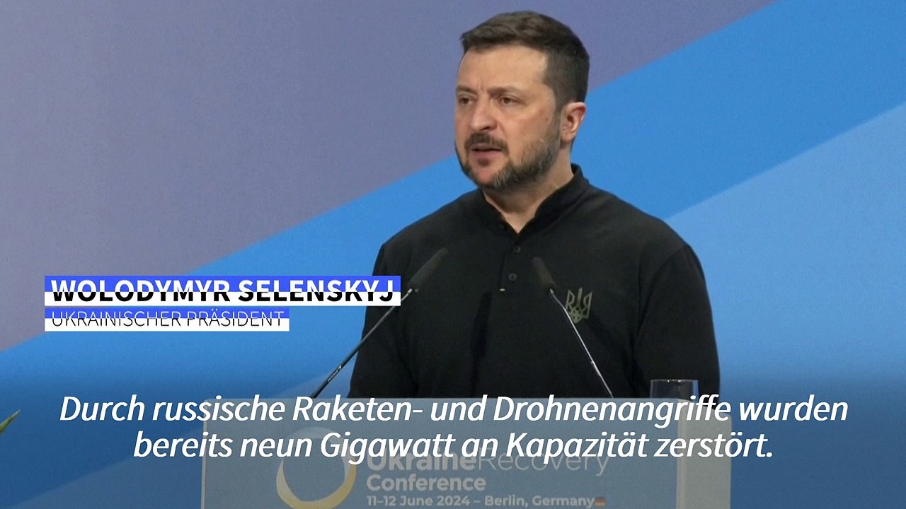 Selenskyj fordert mehr Luftabwehr von westlichen Verbündeten