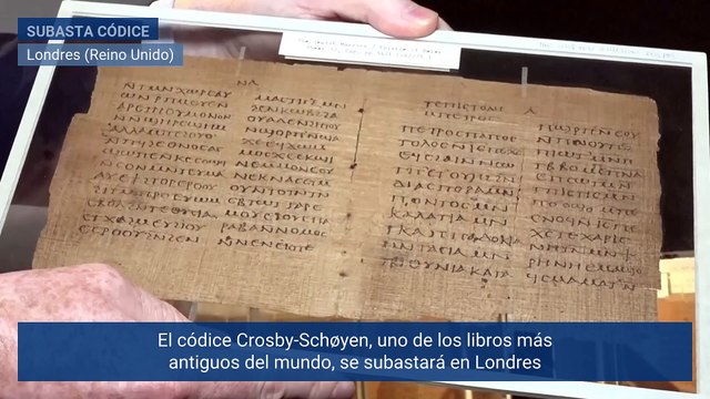 El códice Crosby-Schøyen, uno de los libros más antiguos del mundo, a subasta en Londres