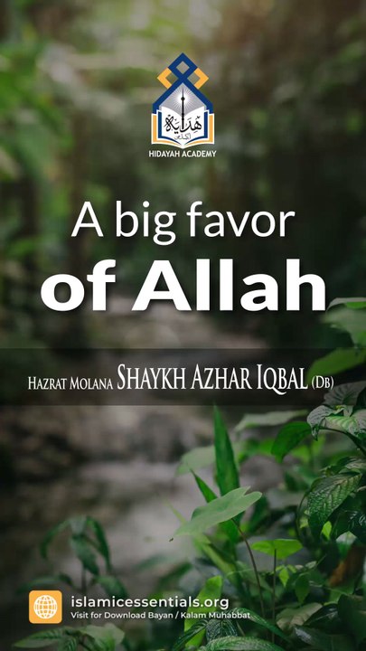 favor of allah