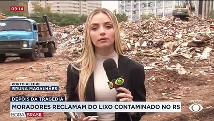 Moradores reclamam do lixo contaminado no RS
