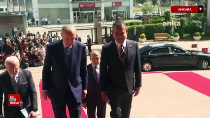 Cumhurbaşkanı Erdoğan, iade-i ziyaret için CHP Genel Merkezi’nde