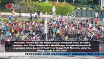Presiden Jokowi dan Ibu Iriana Ajak Jan Ethes Bersepeda di Car Free Day Sudirman Thamrin