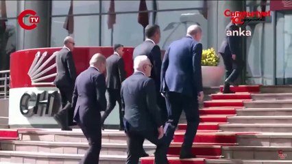 Tarihi görüşme... Erdoğan, 18 yıl sonra CHP Genel Merkezi’nde!