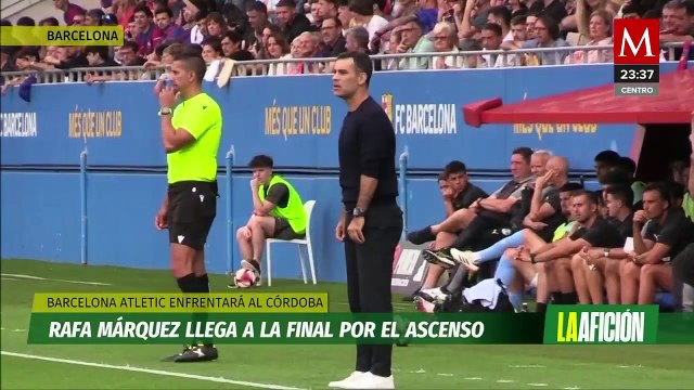 Rafa Márquez está a dos partido de alcanzar la gloria con el Barcelona Atletic