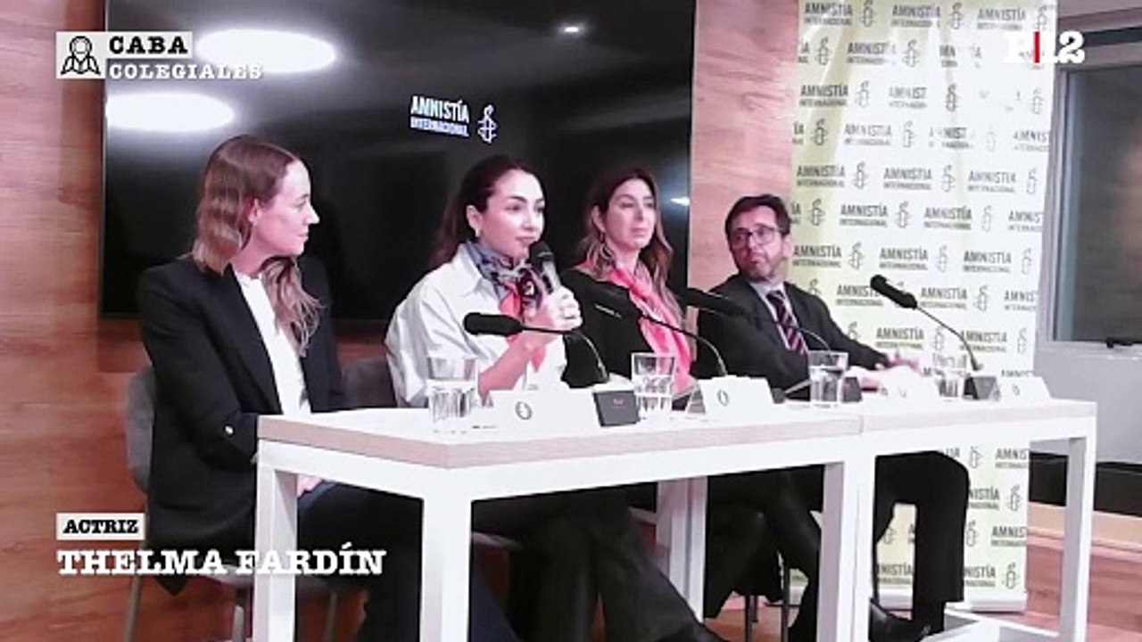 Thelma Fardín en conferencia después de conoce...