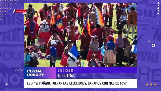 Evo Morales afirmó durante el congreso del MAS que “la Bolivia profunda comenta que por 14 años Evo ha garantizado la estabilidad económica”
