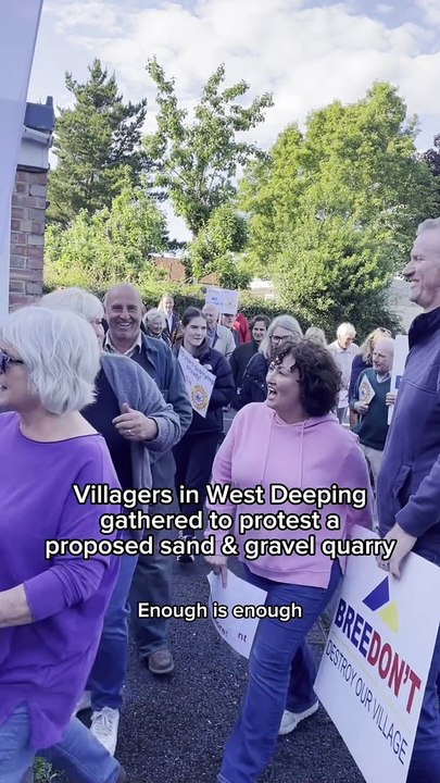 West Deeping quarry protest