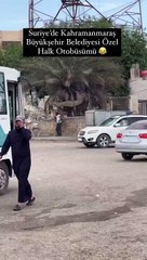 Viral Olan Görüntüler: Kahramanmaraş'ın Eski Otobüsü Suriye'de
