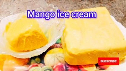 Mango ice cream/ just 3 ingredients