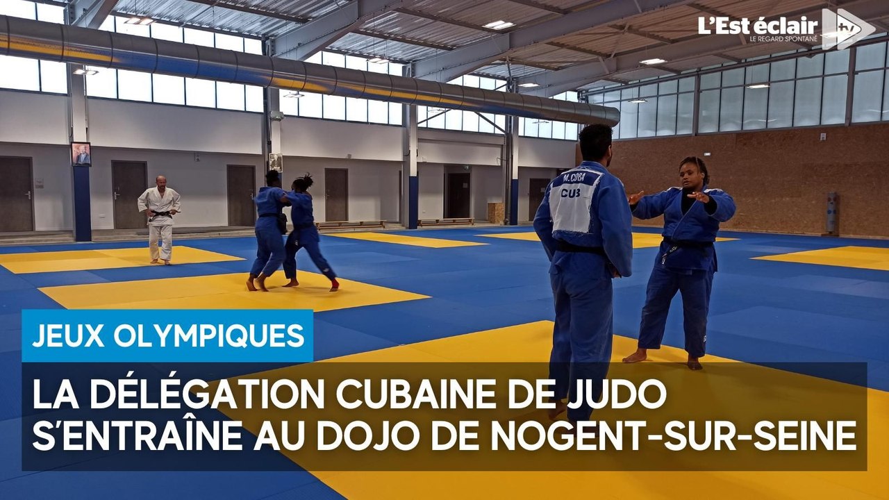 La délégation cubaine de judo s’entraîne au dojo de Nogent-sur-Seine en vue des Jeux olympiques