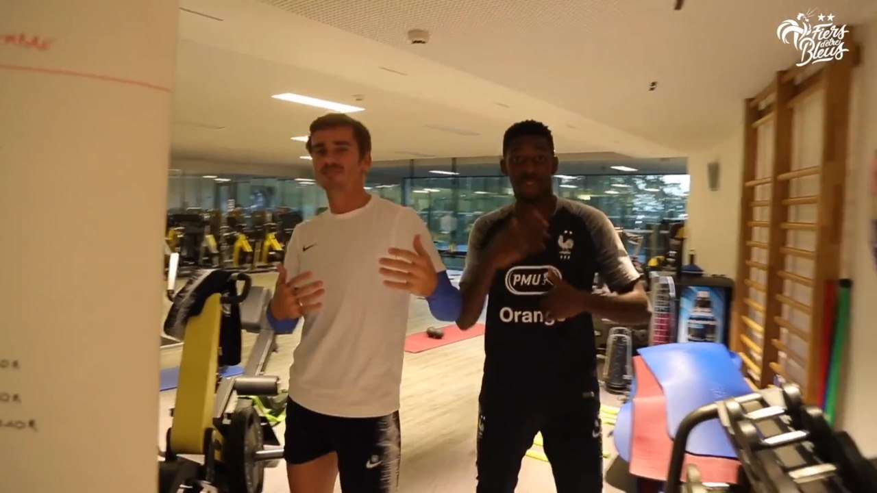 Images exclusives des Bleus en salle, Equipe de France I FFF 2018