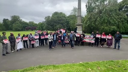 Akhmed Yakoob launches Sandwell Independents campaign at Tipton War Memorial